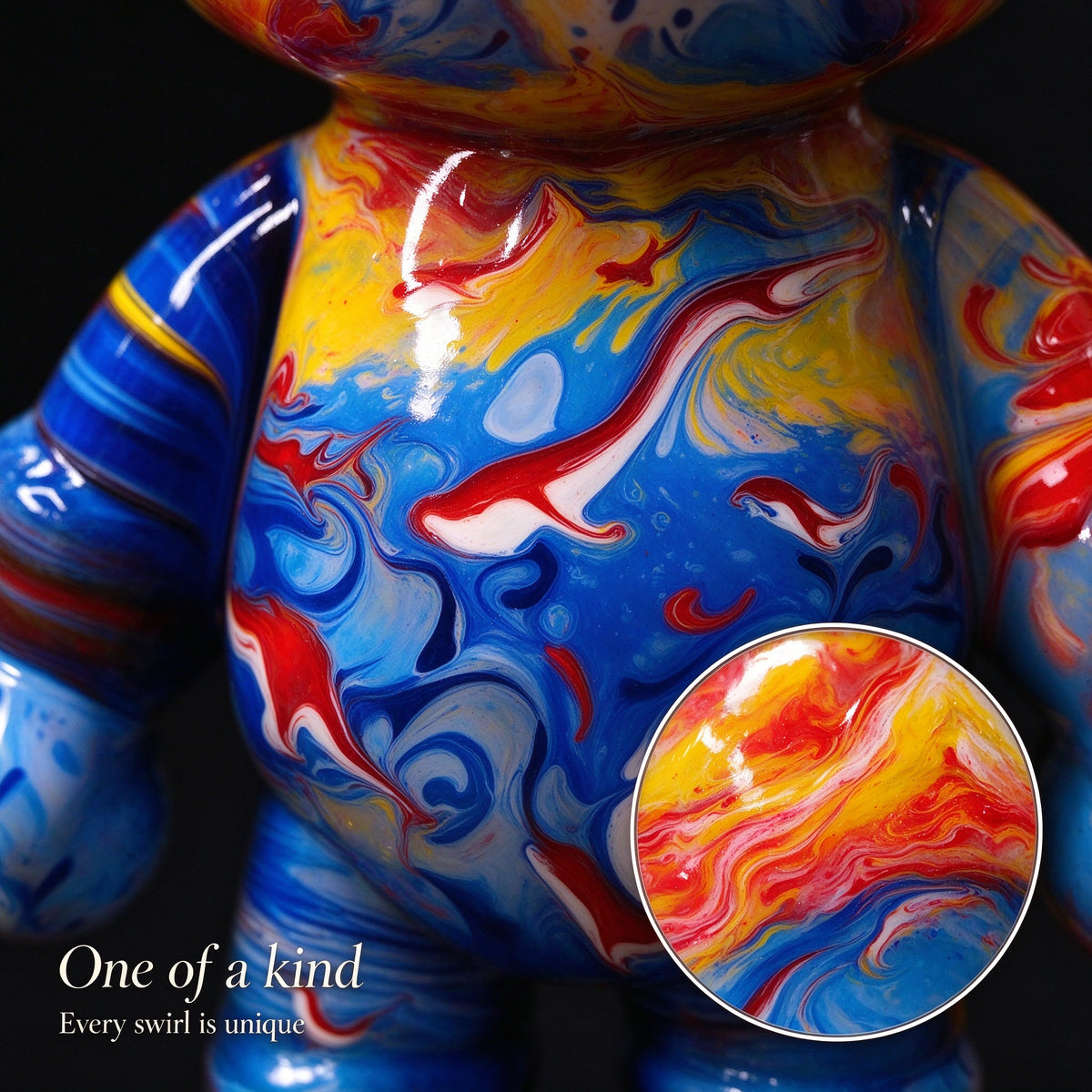 Primary Rhapsody Fluid Art Bear
