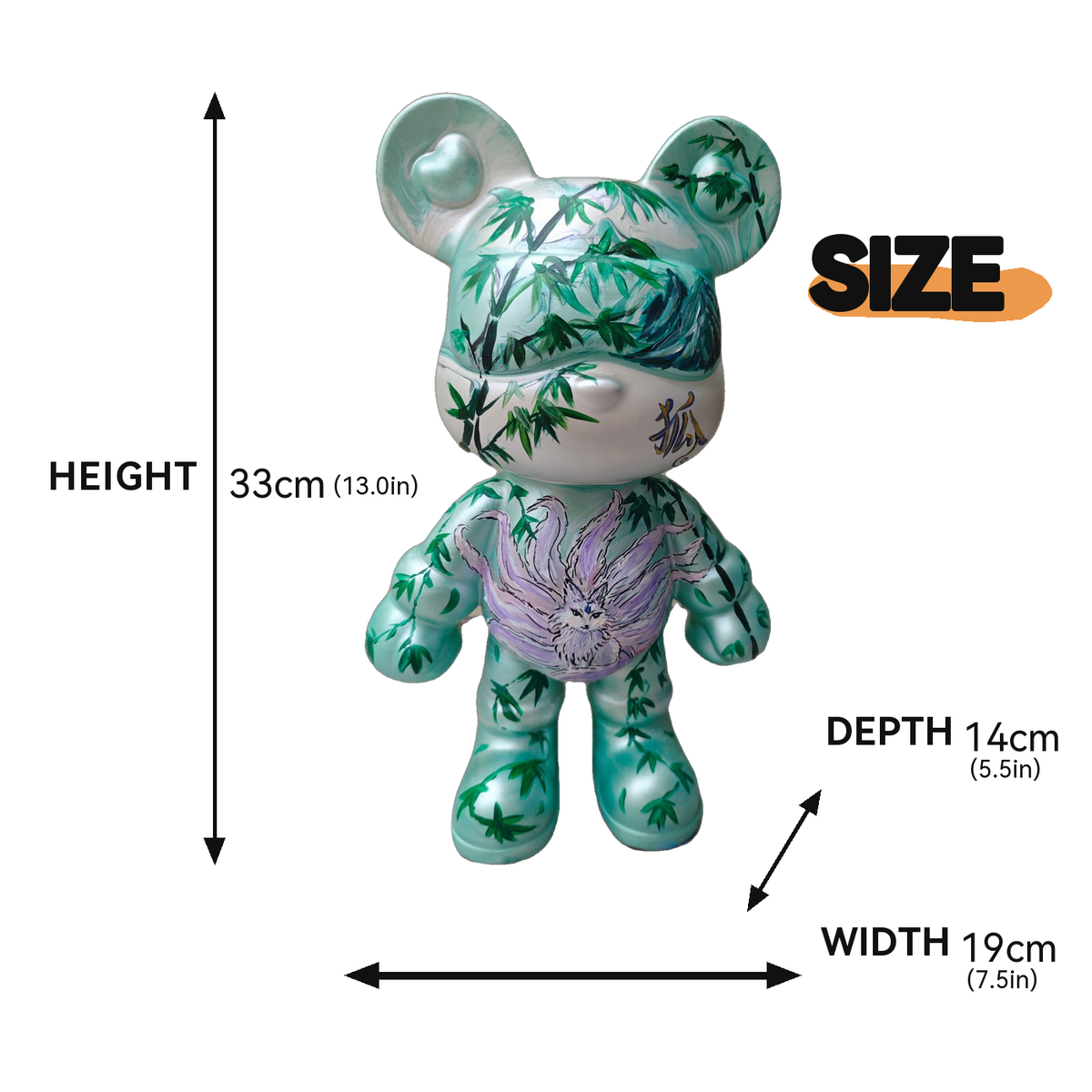 Bamboo Phantom Fluid Art Bear