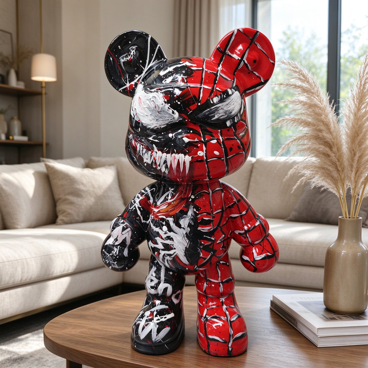 Crimson Venom Fluid Art Bear
